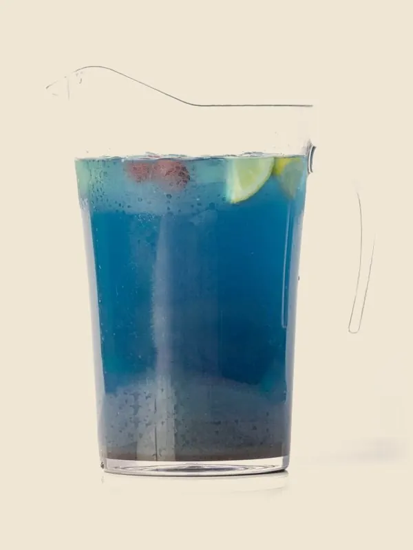 A jug of blue Blueberry Raspberry Splash