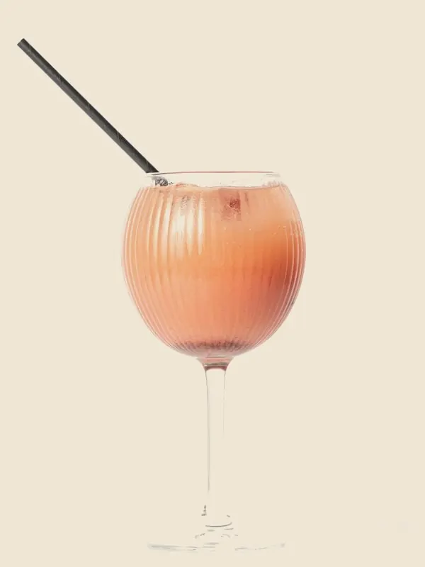 A pink Coral Kiss mocktail